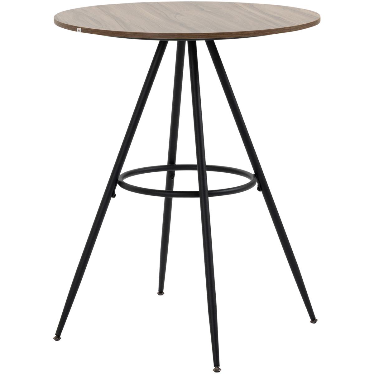 Round Bar Table, Kitchen Cafe Table, Bistro Table - Brown – image 7