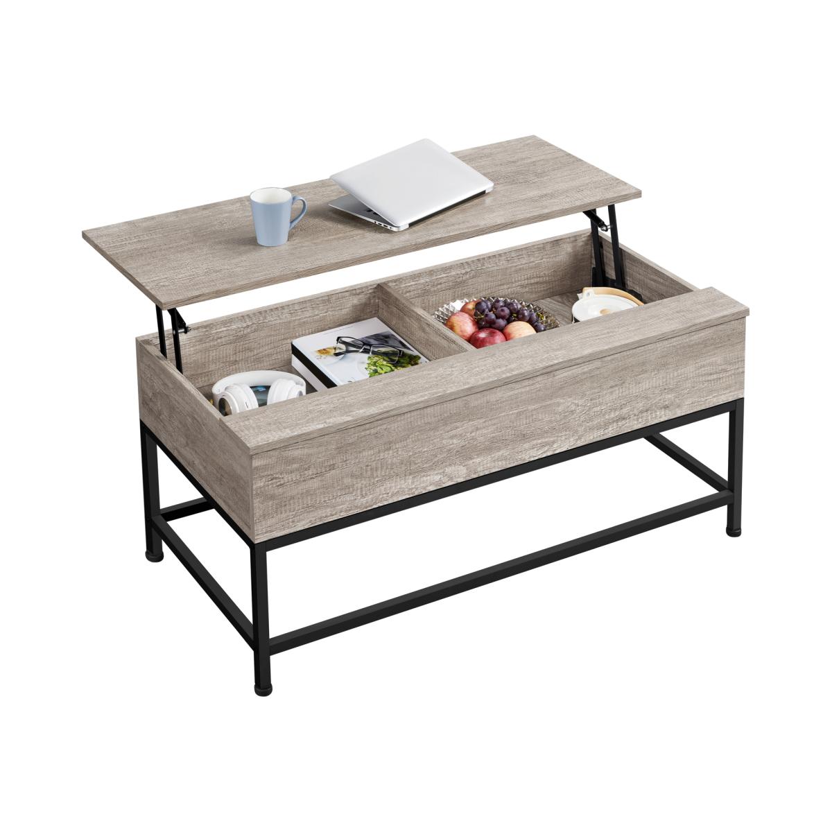 Split Lift-top Coffee Table - Grey – image 1