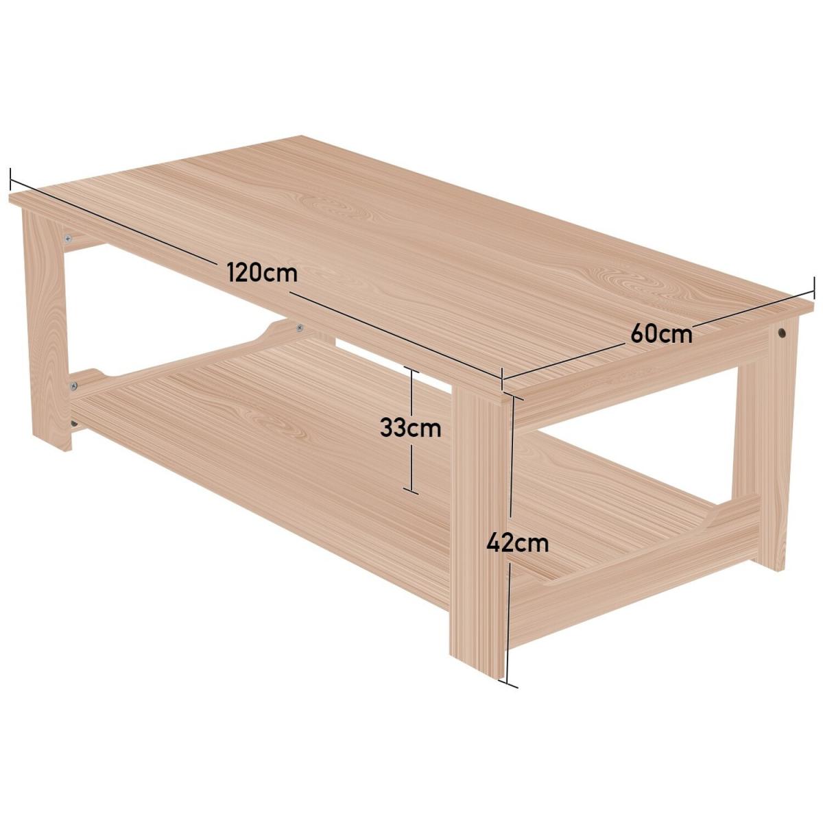 Simple Coffee Table  - Light Brown – image 13