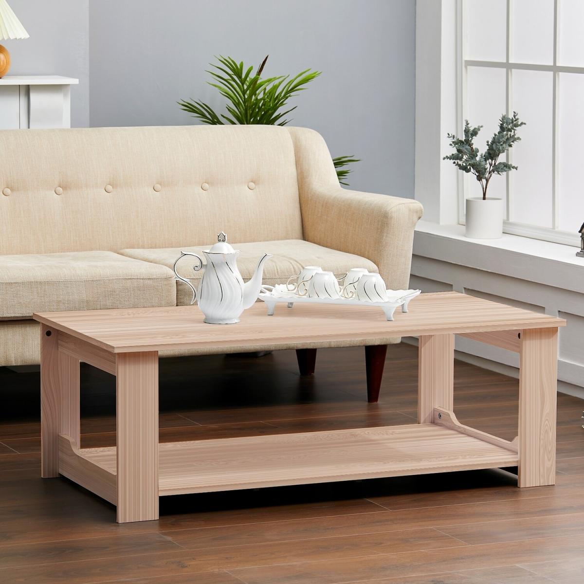 Simple Coffee Table  - Light Brown – image 14