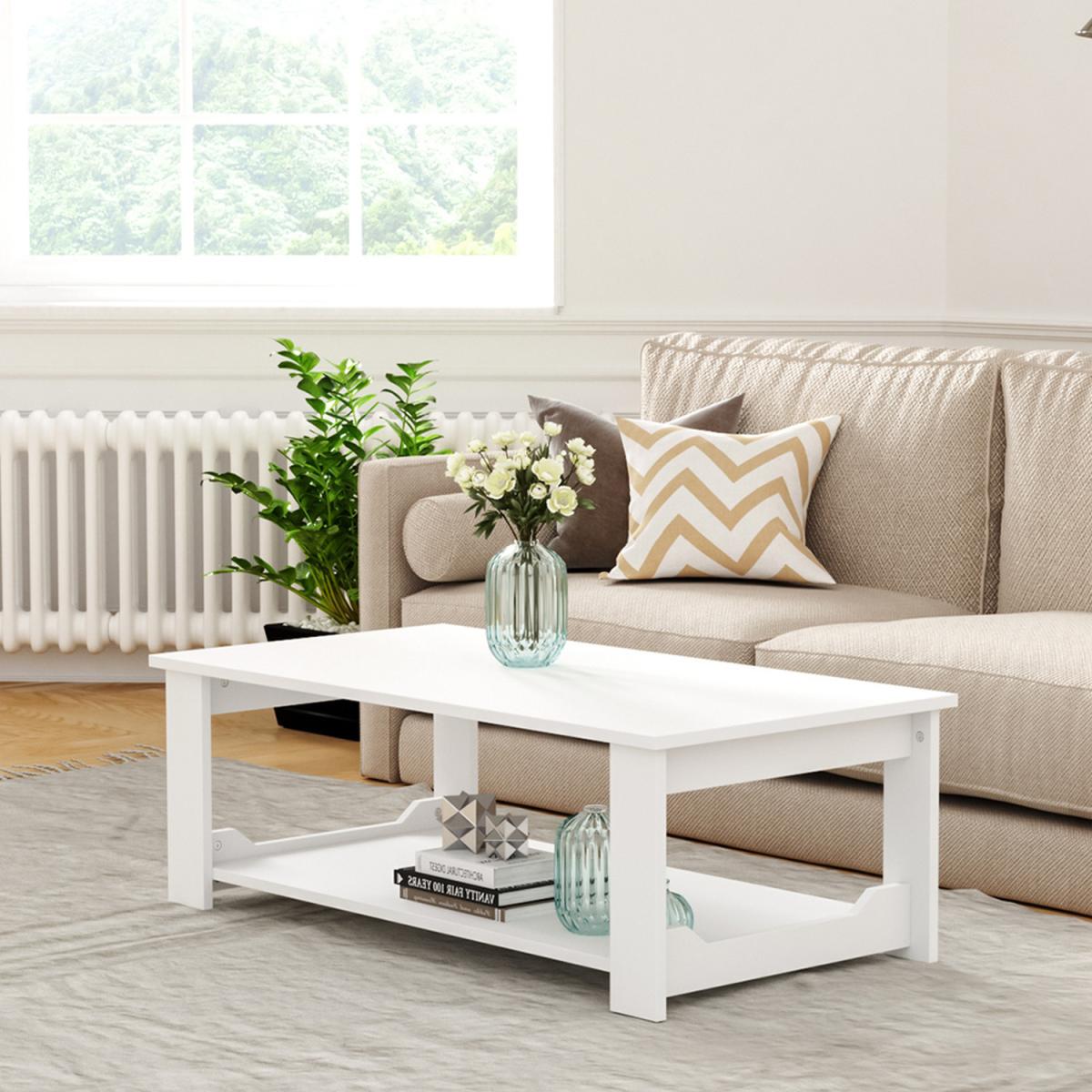 Simple Coffee Table  - Light Brown – image 3