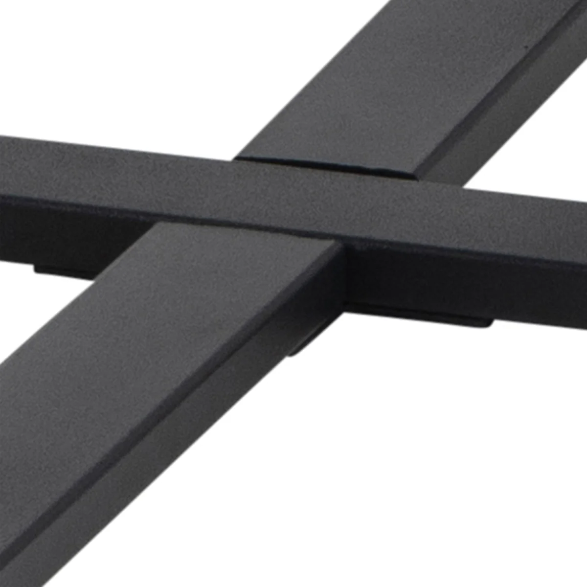 Amble Round Coffee Table with Black Marble Melamine Top & Black Legs - Black – image 5