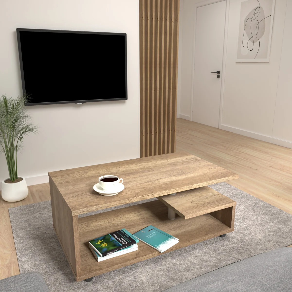 Bailey Coffee Table in Antique Oak - Antique Oak – image 3
