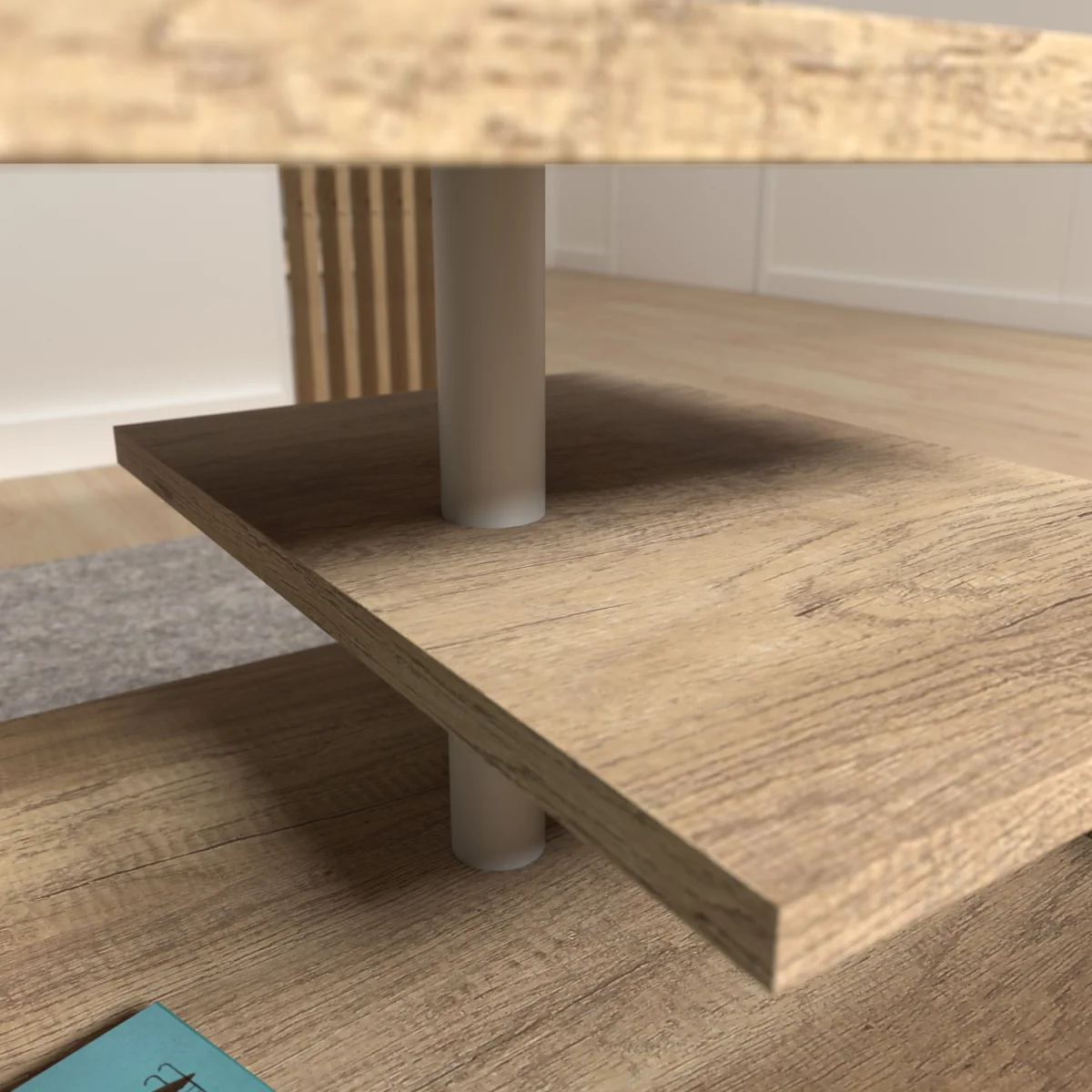 Bailey Coffee Table in Antique Oak - Antique Oak – image 4