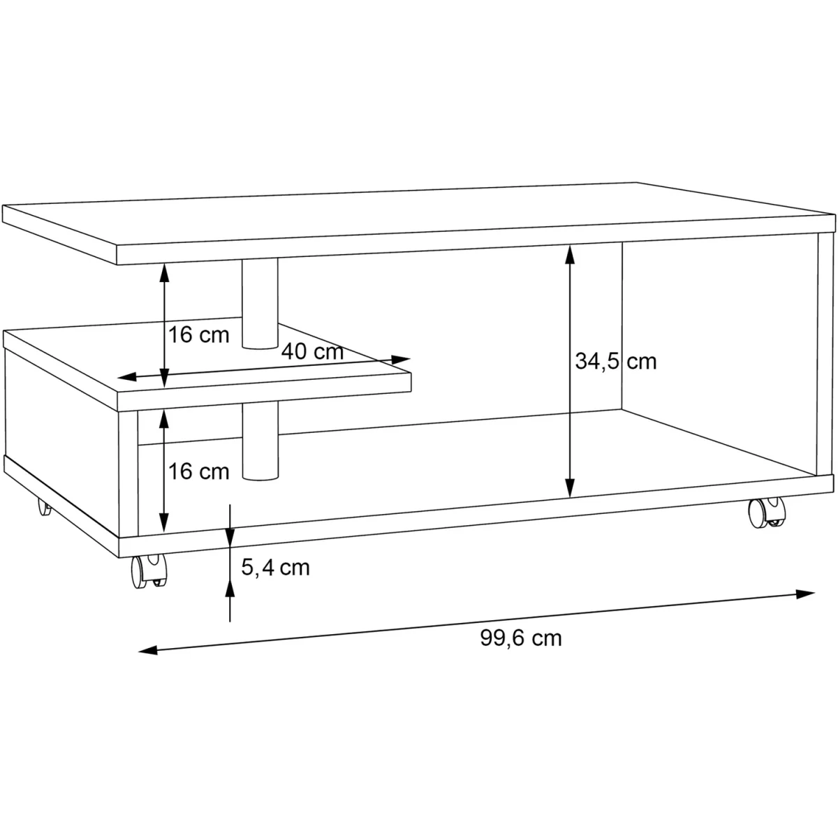 Bailey Coffee Table in Antique Oak - Antique Oak – image 5