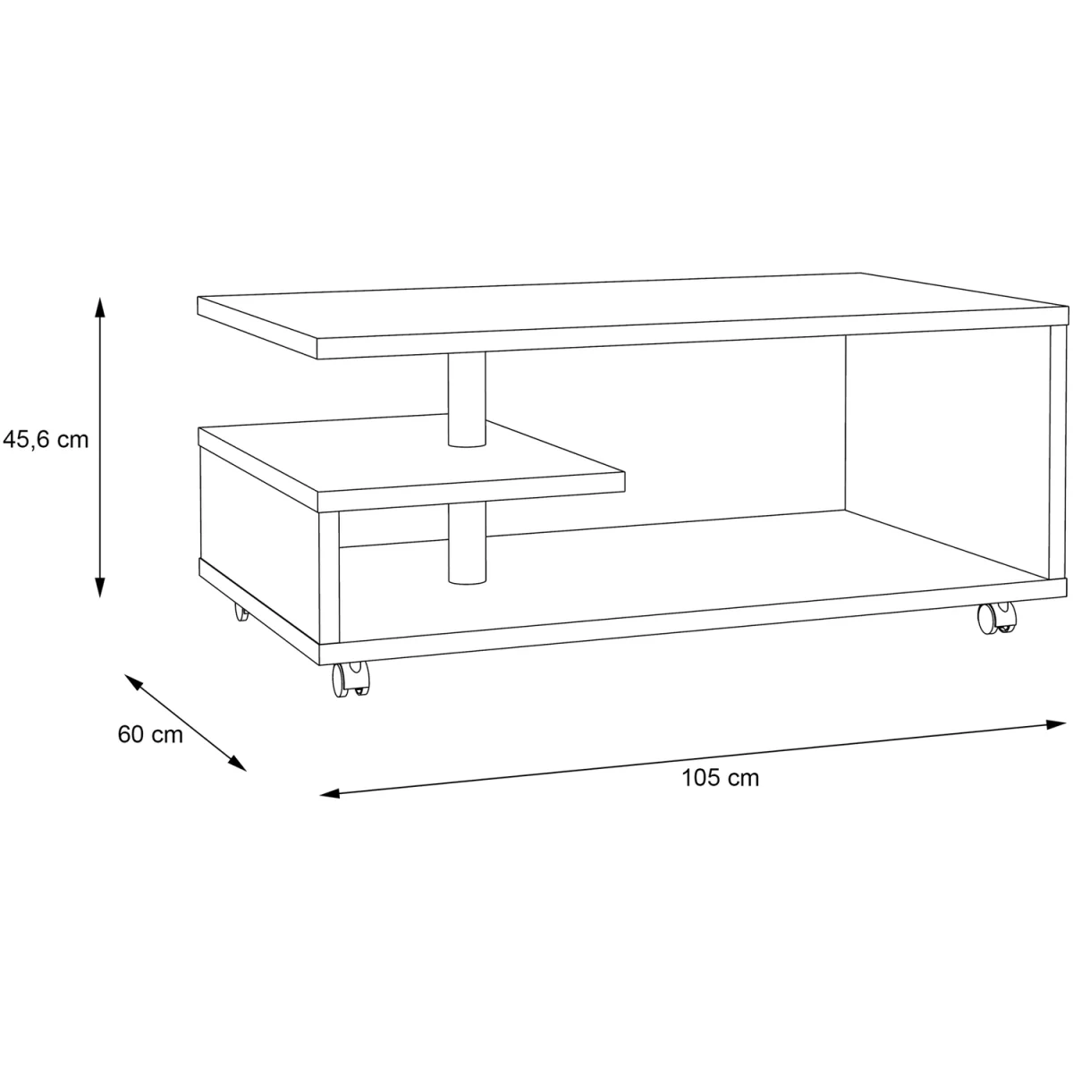Bailey Coffee Table in Antique Oak - Antique Oak – image 6