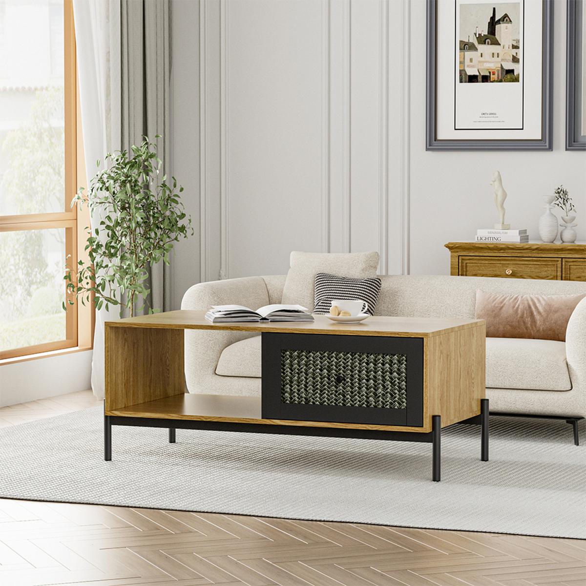Ratten Coffee Table - Brown – image 2