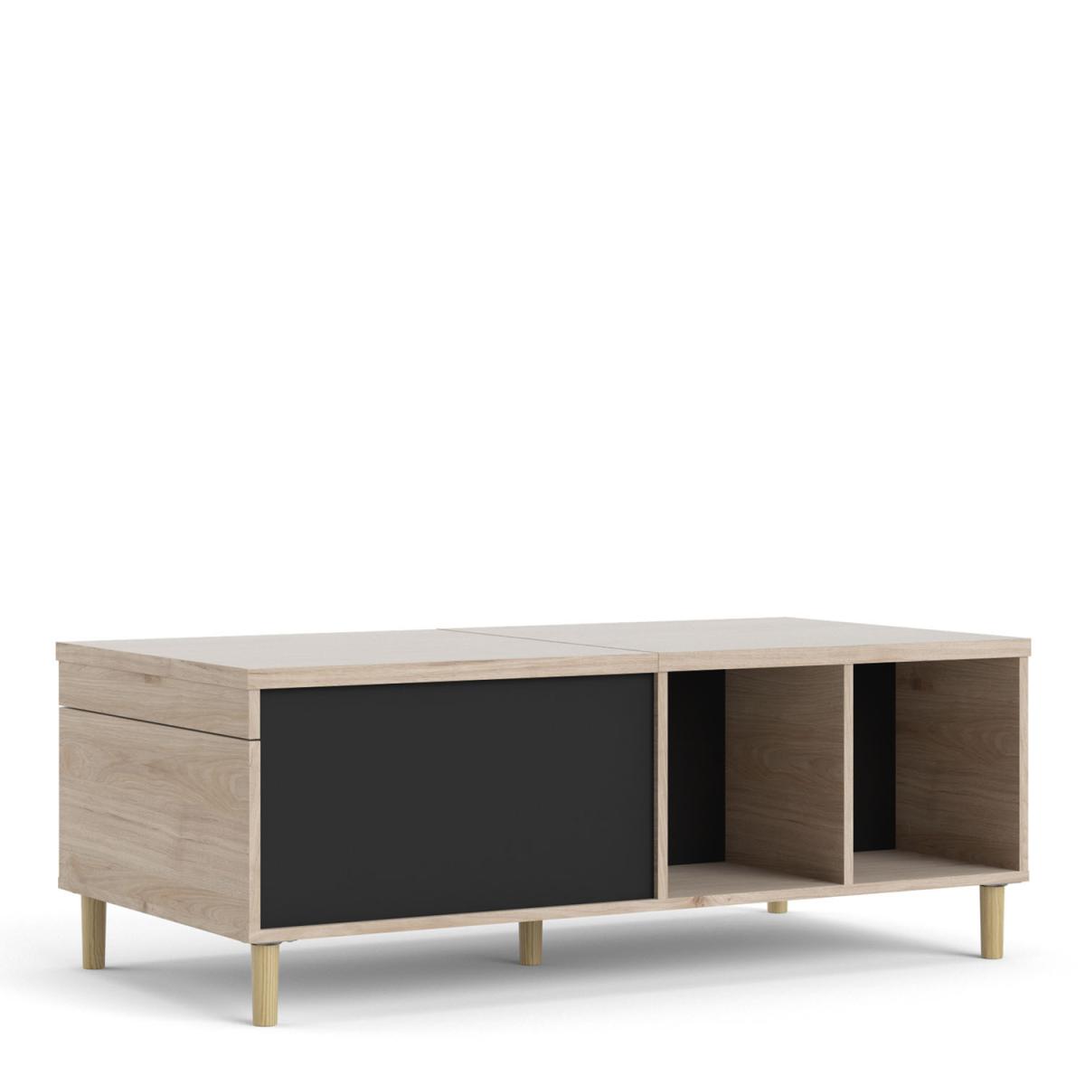 Rome Coffee Table with Sliding Top - Black – image 2