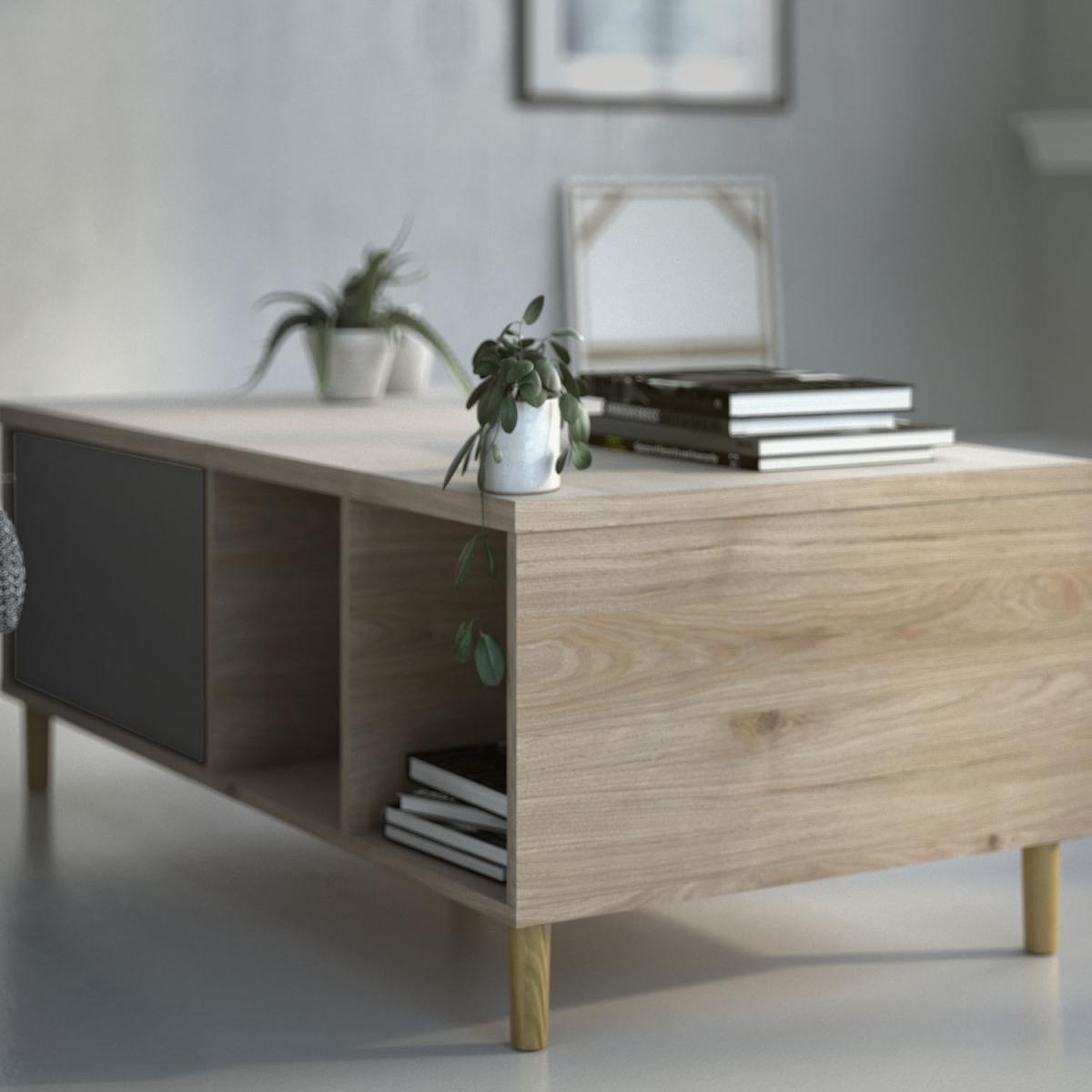 Rome Coffee Table with Sliding Top - Black – image 7