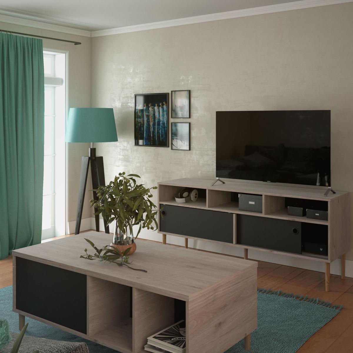 Rome Coffee Table with Sliding Top - Black – image 8