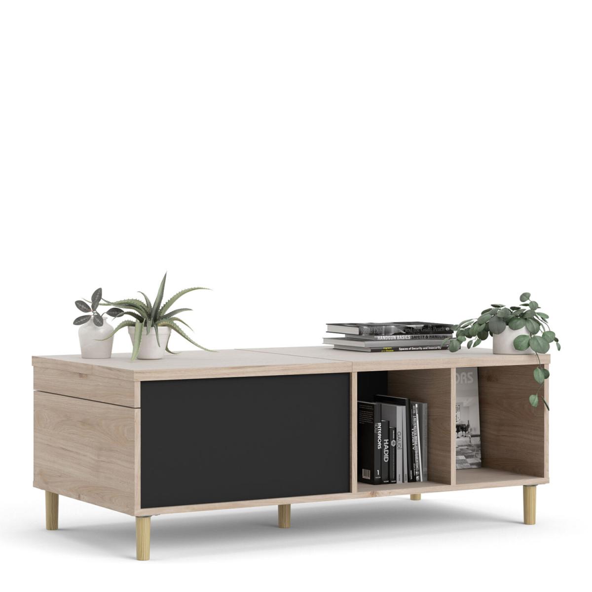 Rome Coffee Table with Sliding Top - Black – image 9