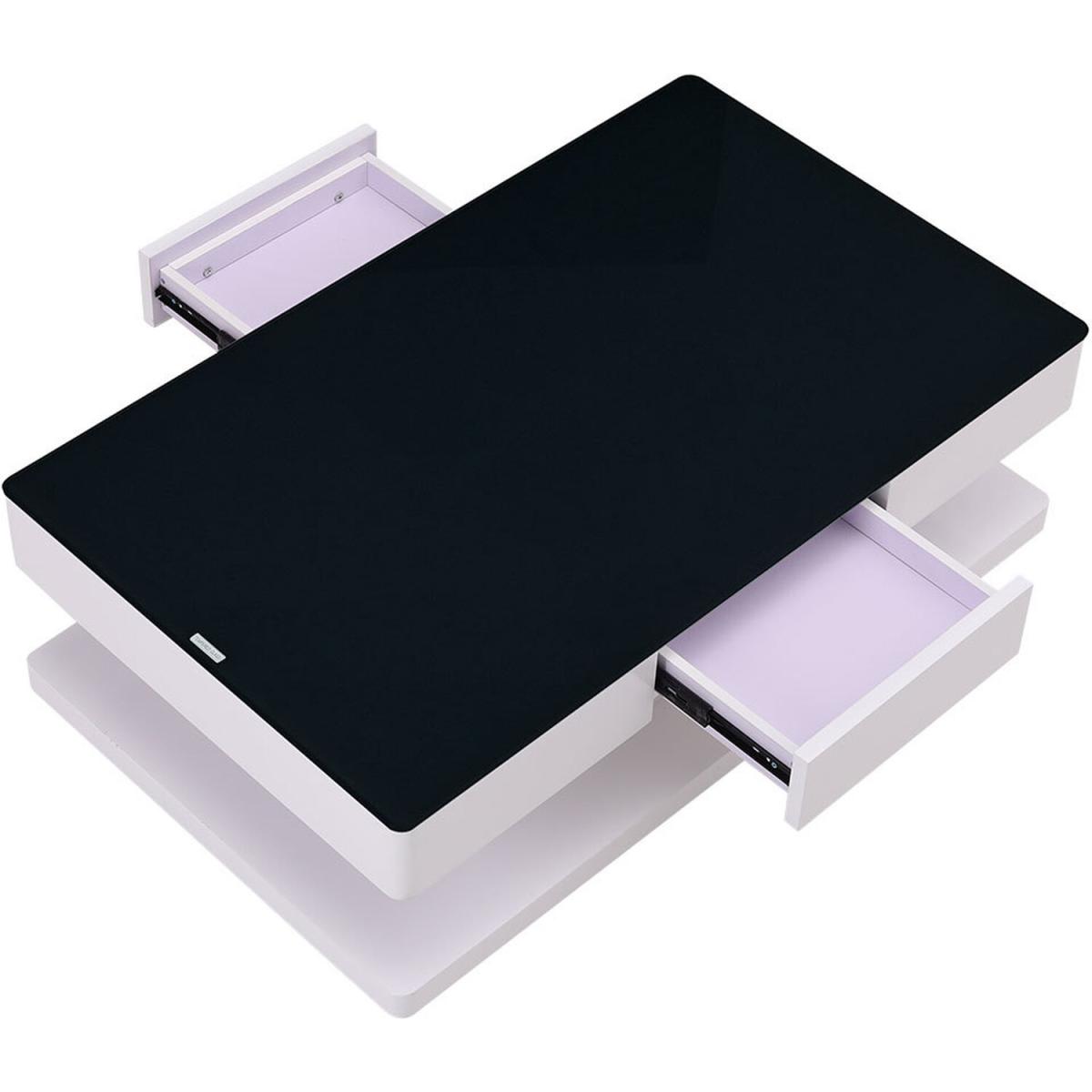 Rectangle Coffee Accent Table - Black – image 2
