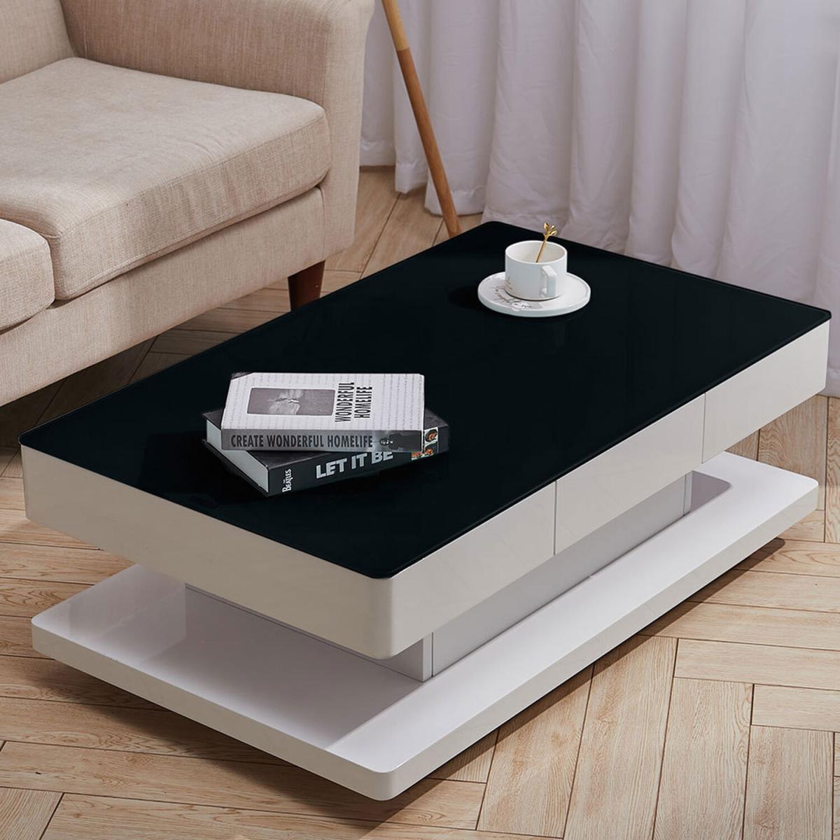 Rectangle Coffee Accent Table - Black – image 7