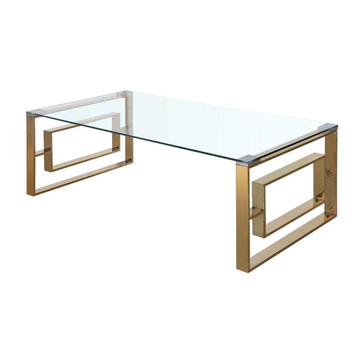 Gold Metal Coffee Table, Centre Table - Gold – image 1