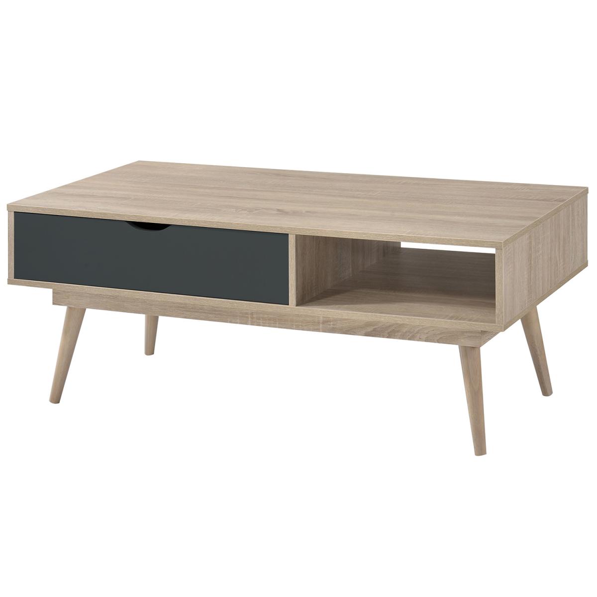 Alford One Drawer Coffee Table - Sonoma Oak & Grey – image 2