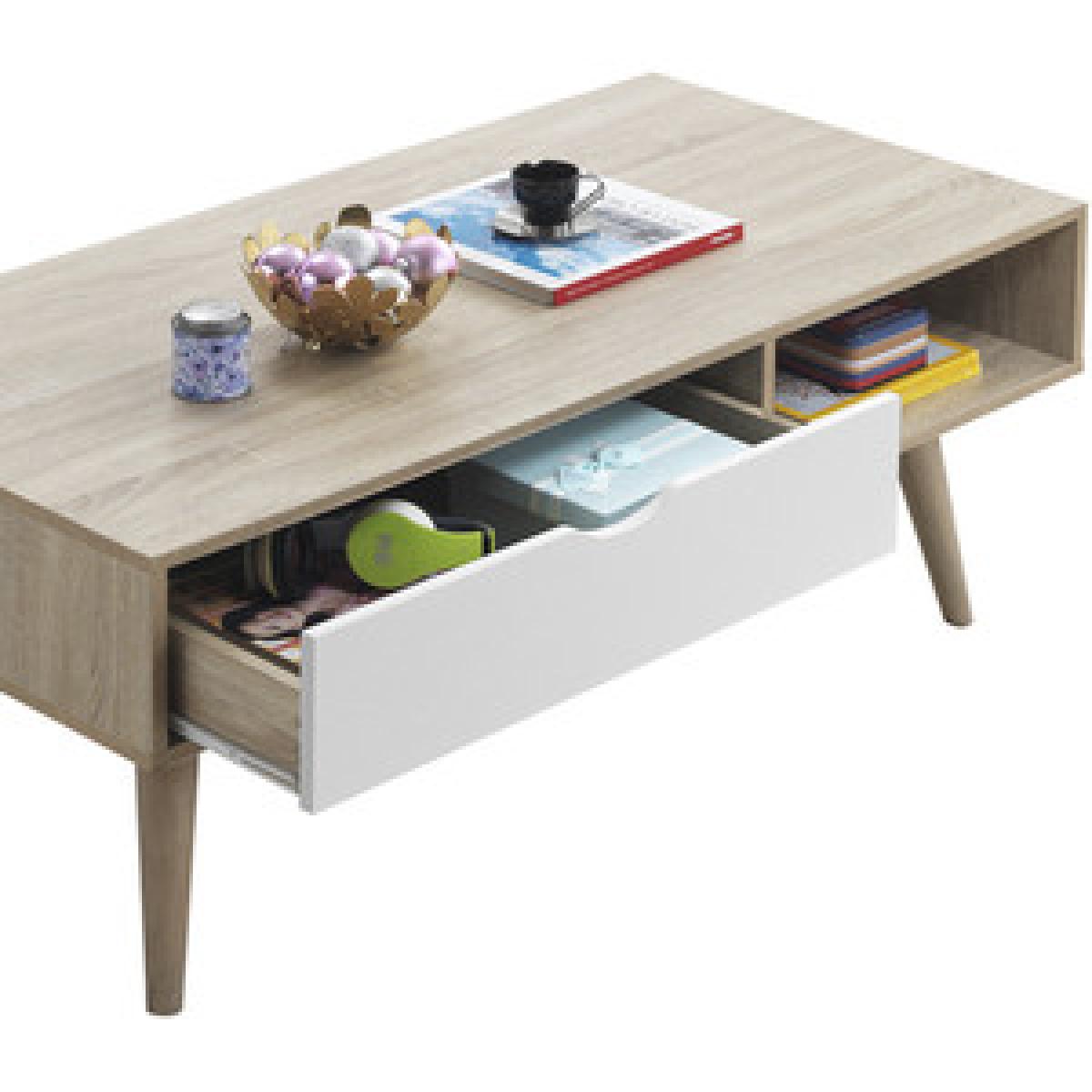 Alford One Drawer Coffee Table - Sonoma Oak & Grey – image 10