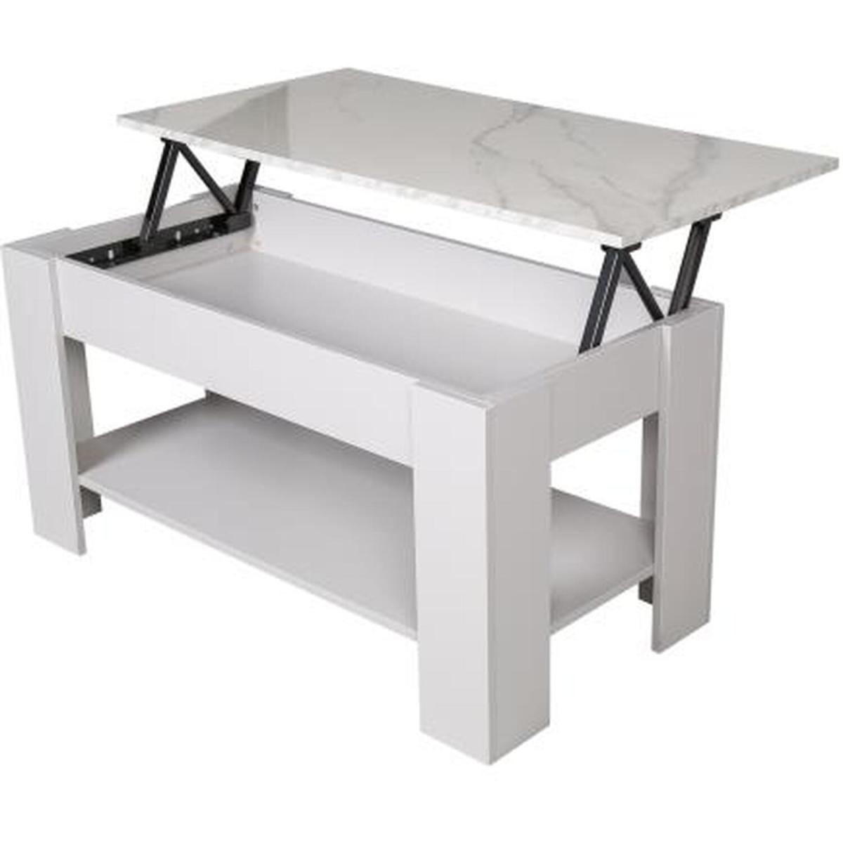Kosy Koala Marble and Stone Grey Effect Coffee Table - Stone Grey – image 2