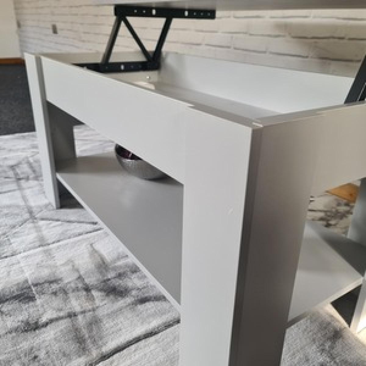 Kosy Koala Marble and Stone Grey Effect Coffee Table - Stone Grey – image 18