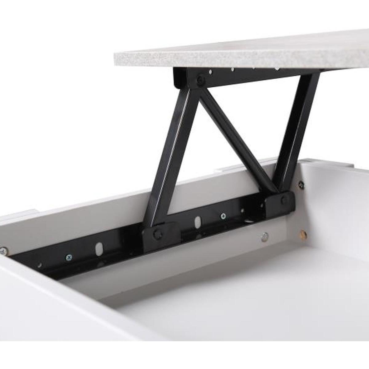 Kosy Koala Marble and Stone Grey Effect Coffee Table - Stone Grey – image 5