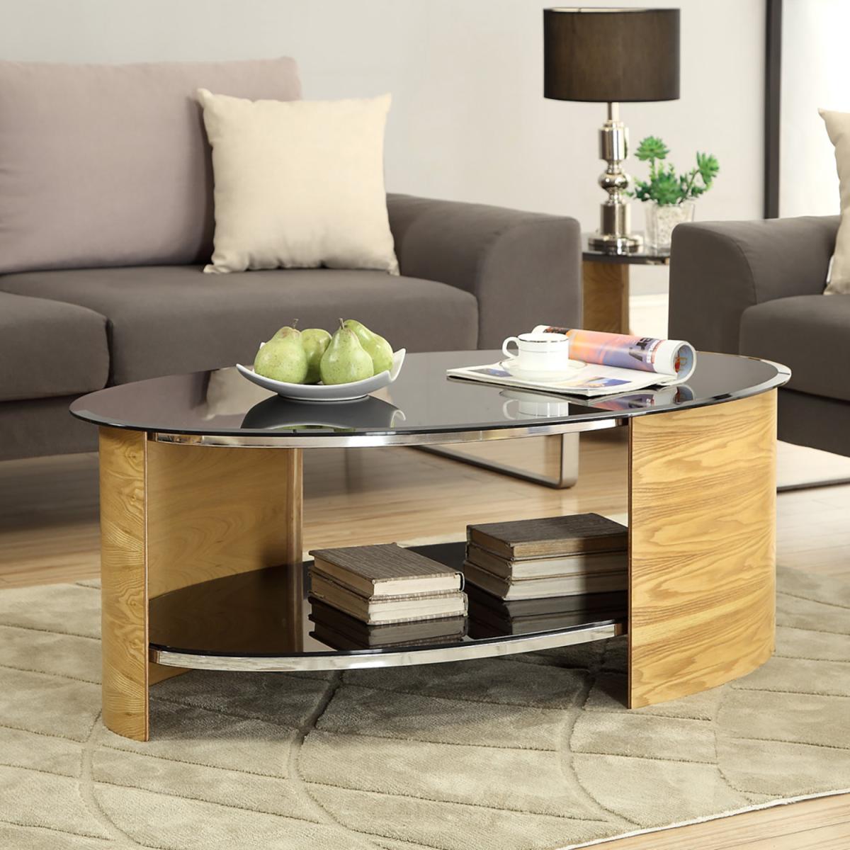 Curve Coffee Table - Oak – image 2