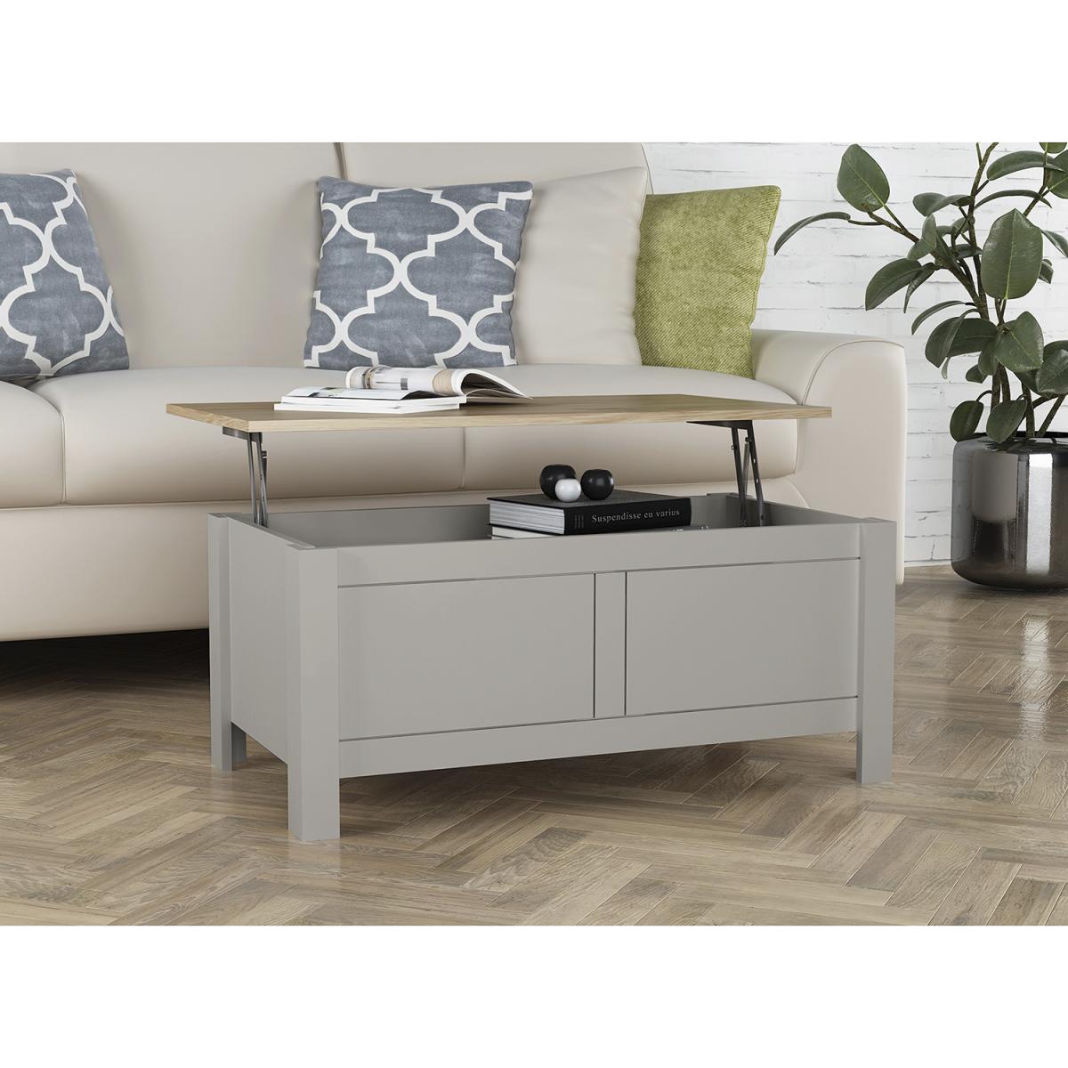 Lexington Lift Up Coffee Table - Cream – image 6