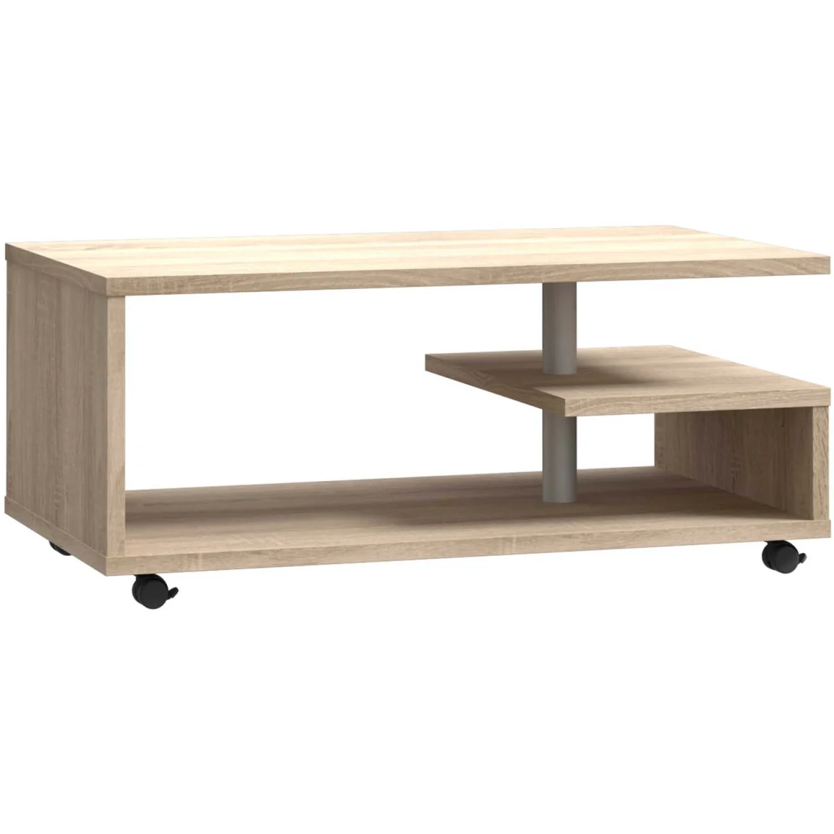 Wyld Haus Lincoln G-Shape Coffee Table, Sonoma Oak-Effect Matt Finish - Natural – image 2