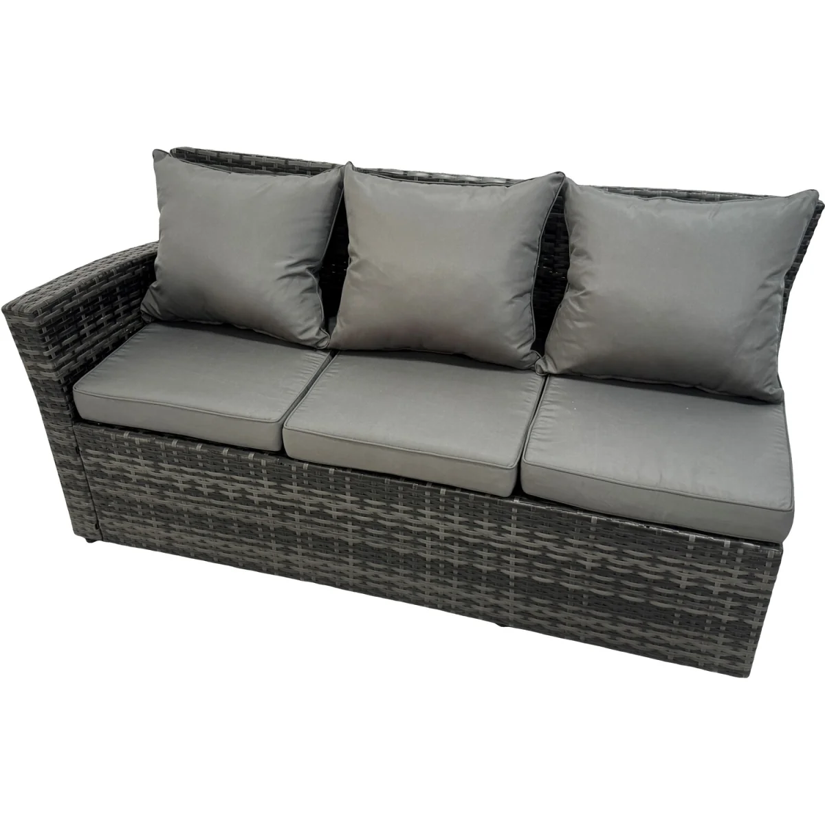 7 Seater High Back Rattan Corner Sofa Set Chair Coffee Table – image 3