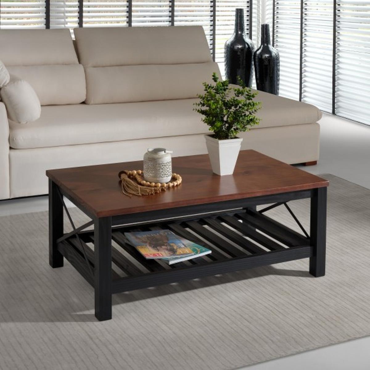 Cottage Black Coffee Table - Black