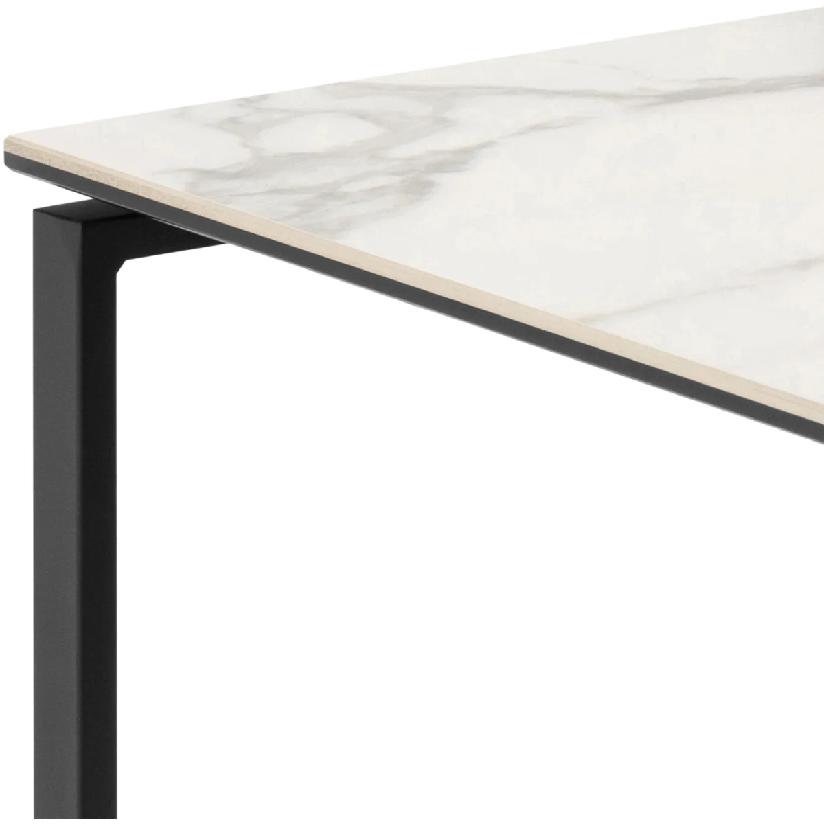 Katrine Square Coffee Table Set in Ceramic White - White – image 5