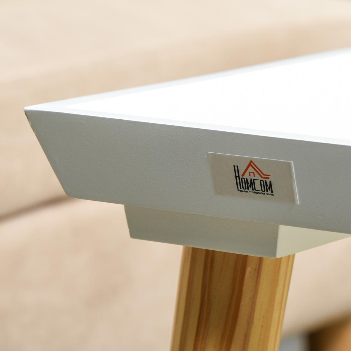 Modern Tray Top Coffee Table for Living Room - White – image 7