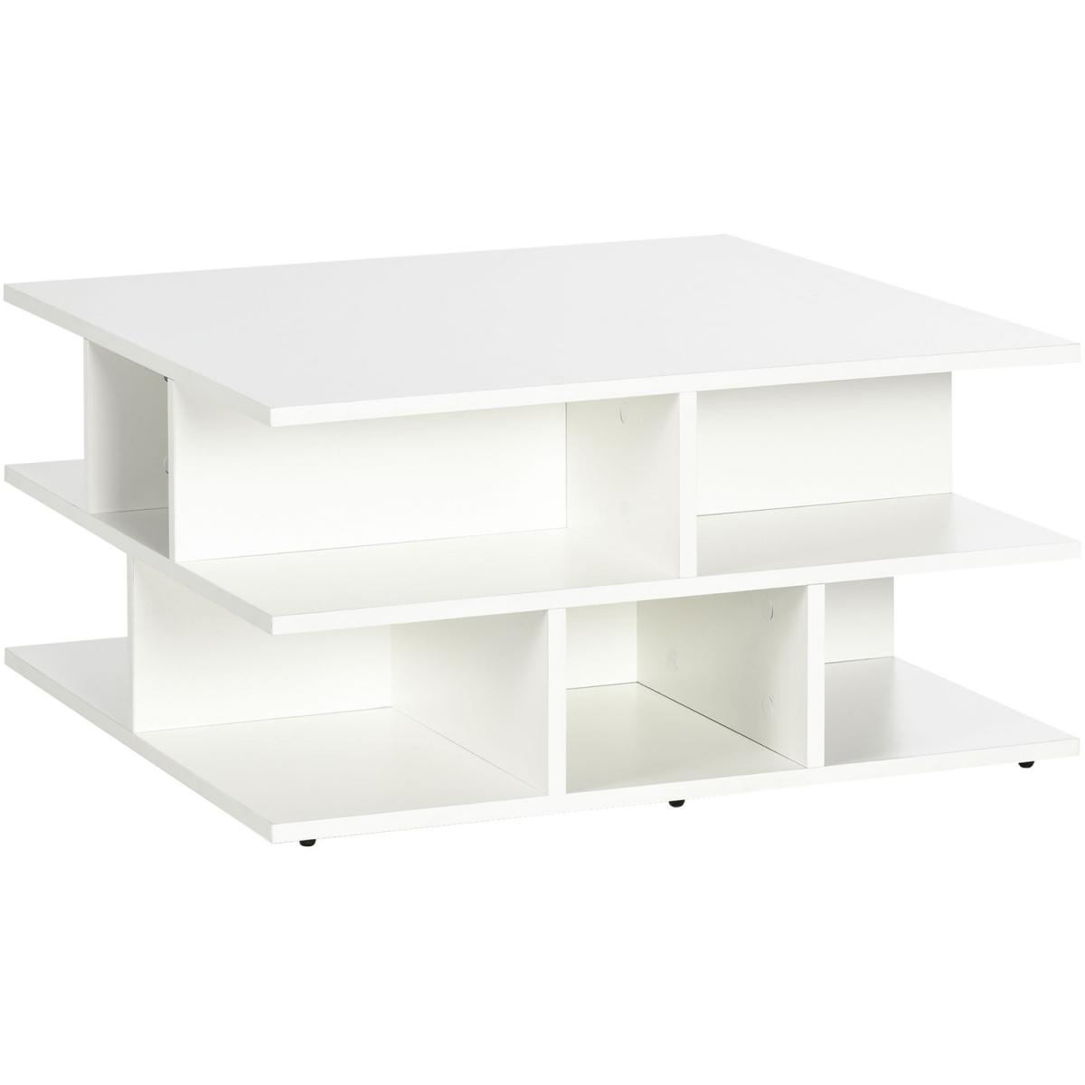 Square Coffee Tables for Living Room, Modern Cocktail Table - Grey – image 12