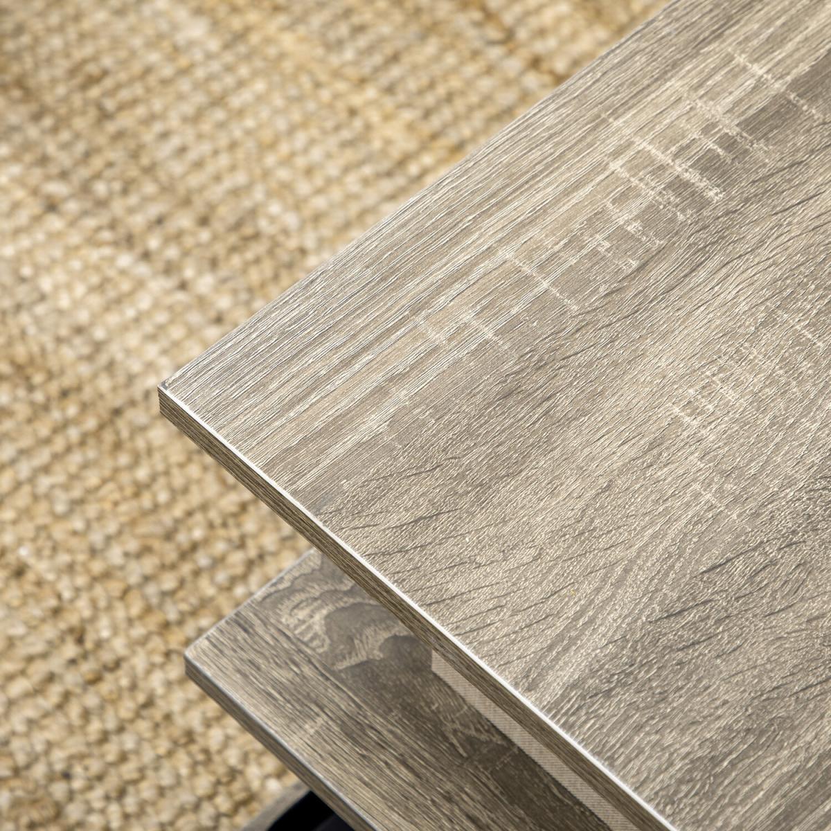 Square Coffee Tables for Living Room, Modern Cocktail Table - Grey – image 5