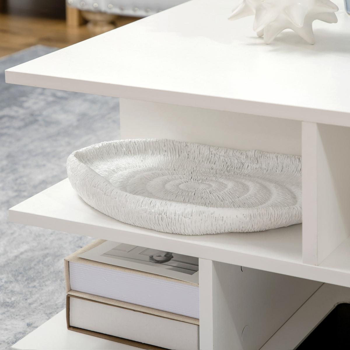 Square Coffee Tables for Living Room, Modern Cocktail Table - Grey – image 10