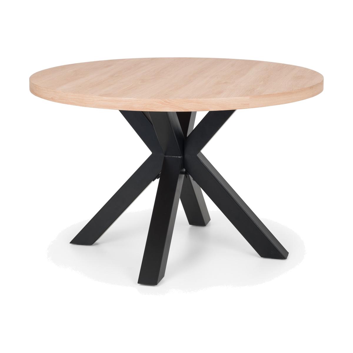 Berwick Round Table - Oak & Black