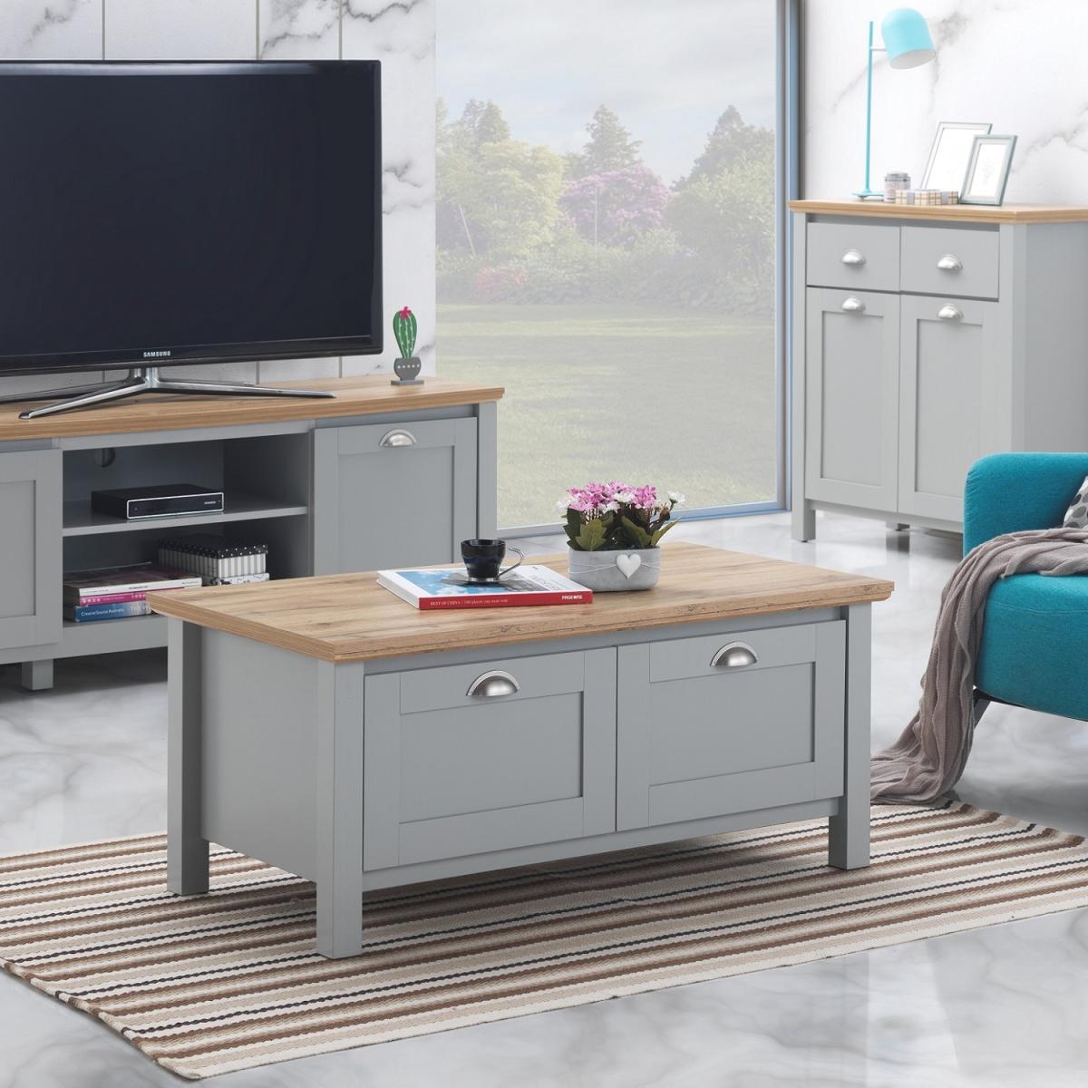 Eaton Living Room Coffee Table - Grey – image 1