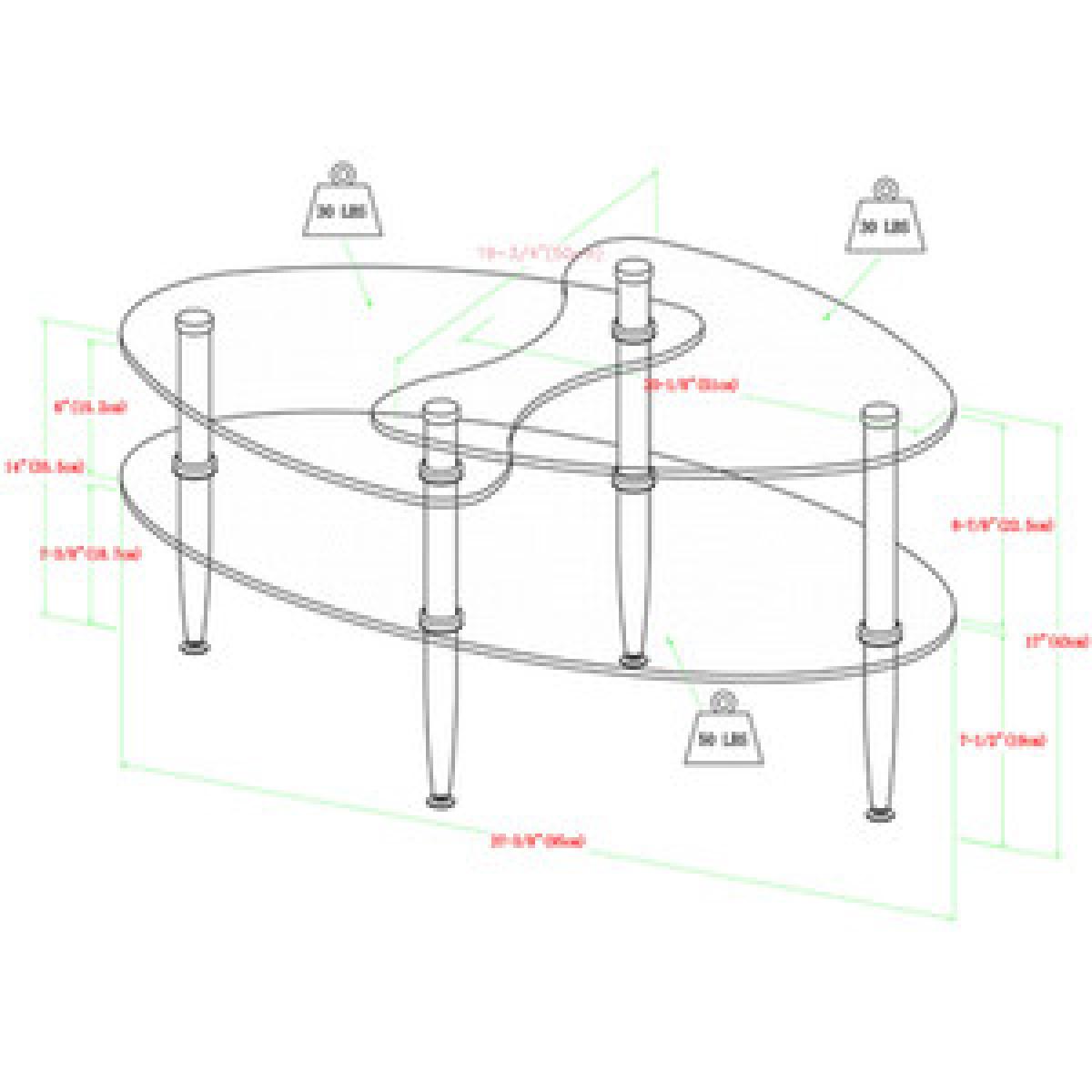Arturo Glass Coffee Table - Silver – image 4