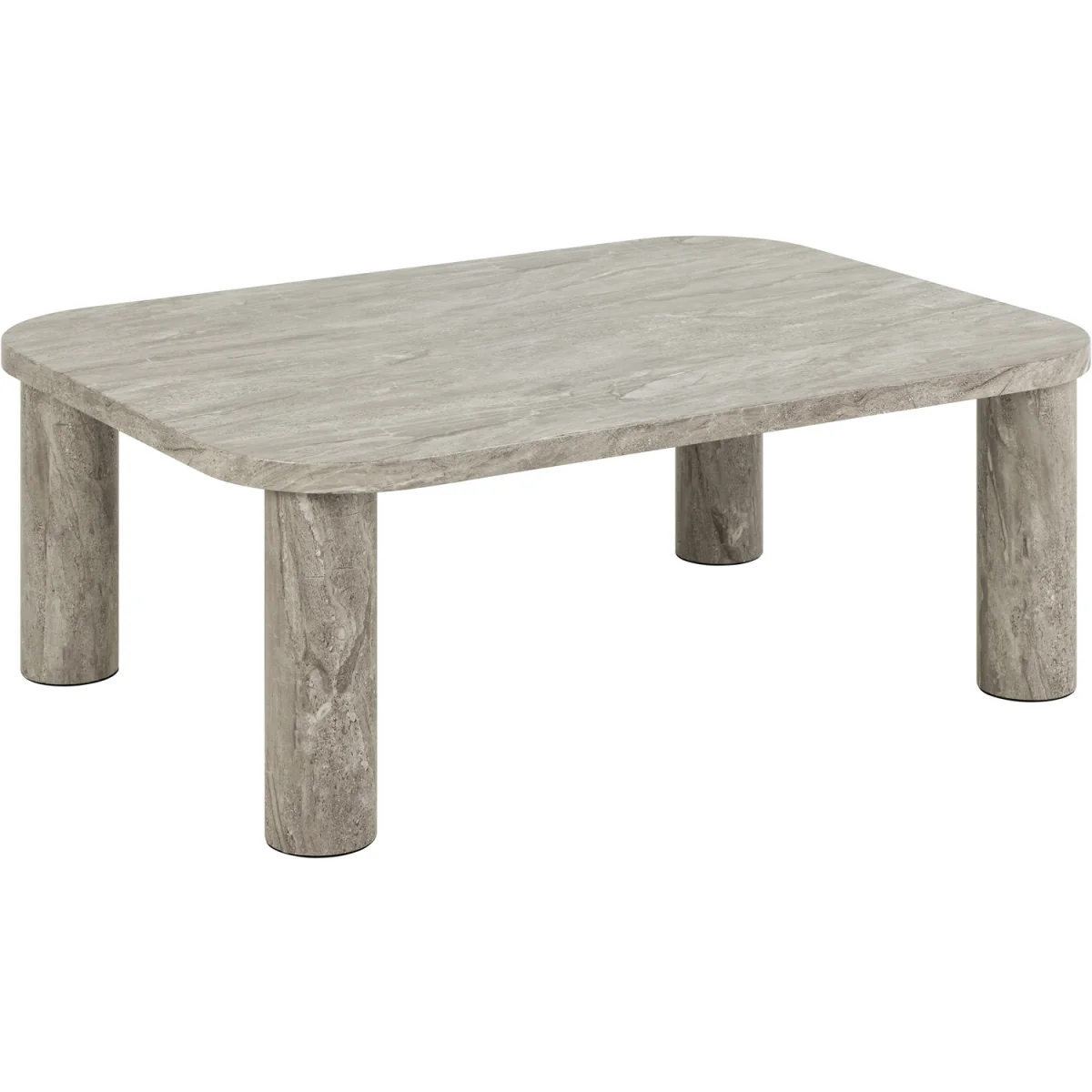 Solano Rectangular Coffee Table in grey 100 x 75 cm - Grey – image 3