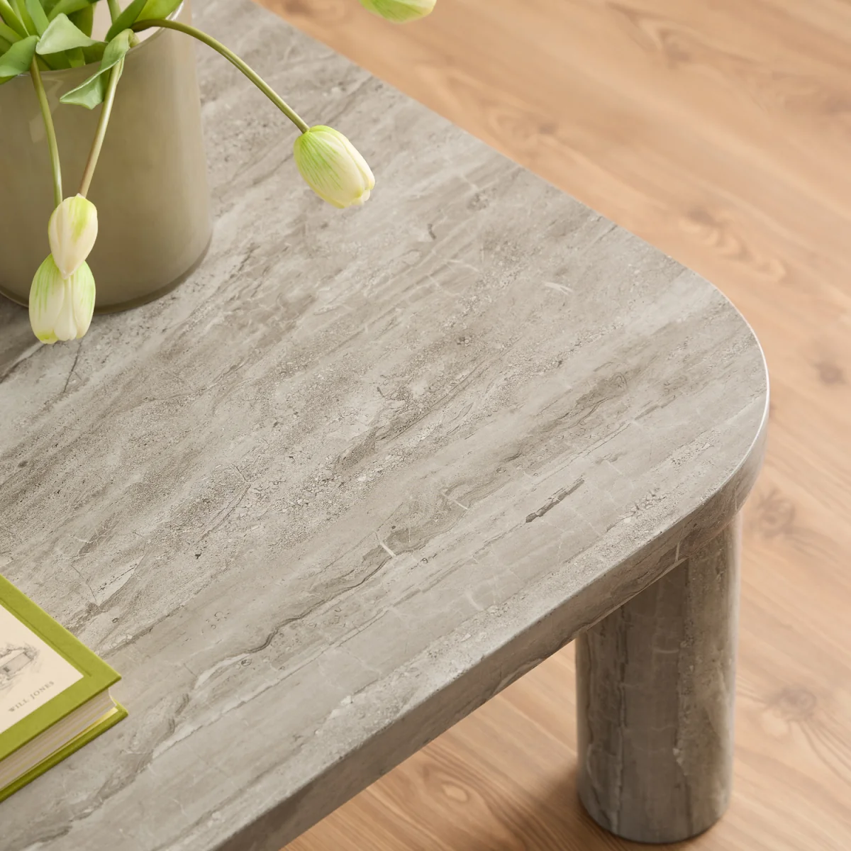 Solano Rectangular Coffee Table in grey 100 x 75 cm - Grey – image 5