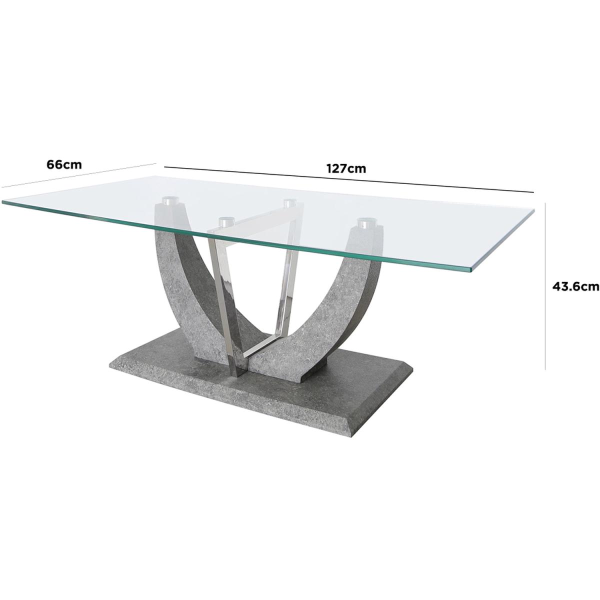 Leo Coffee Table - Grey – image 3