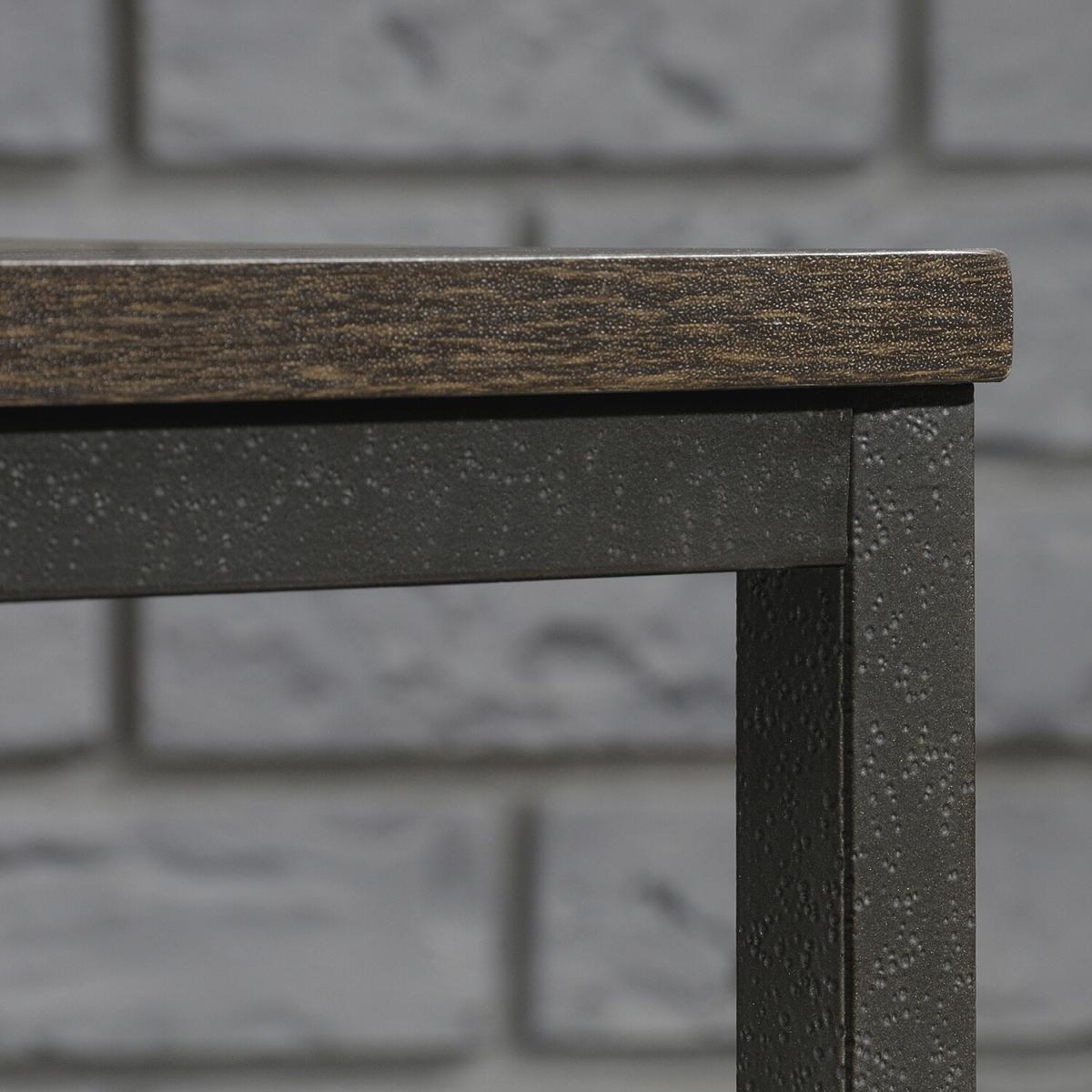 Industrial Style Coffee Table - Smoked Oak – image 3