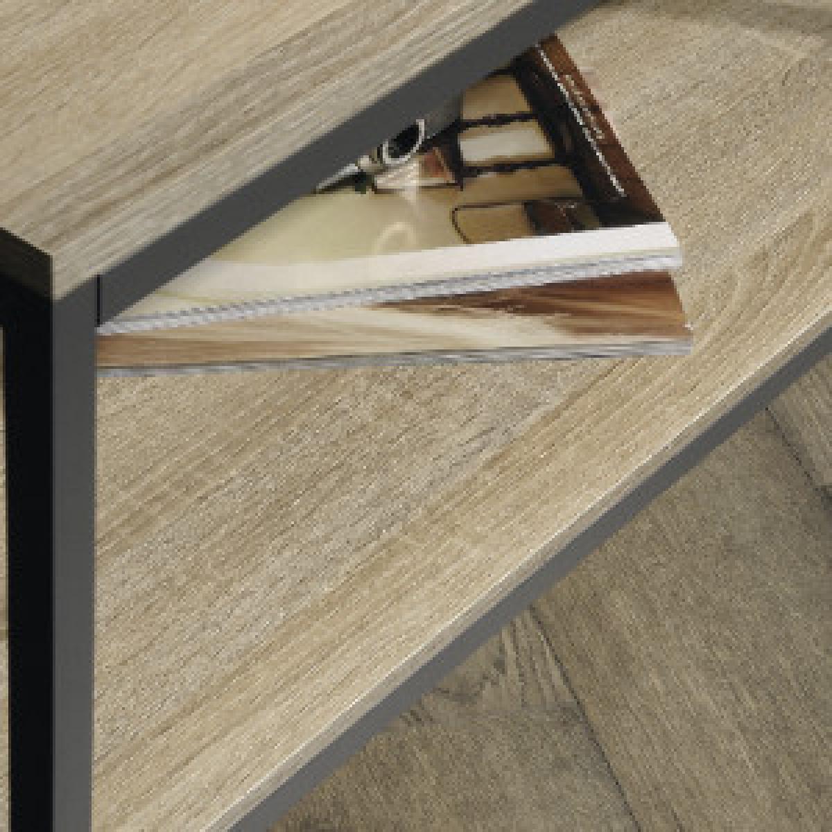 Industrial Style Coffee Table - Smoked Oak – image 7