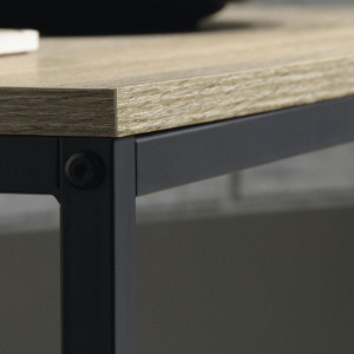 Industrial Style Coffee Table - Smoked Oak – image 9