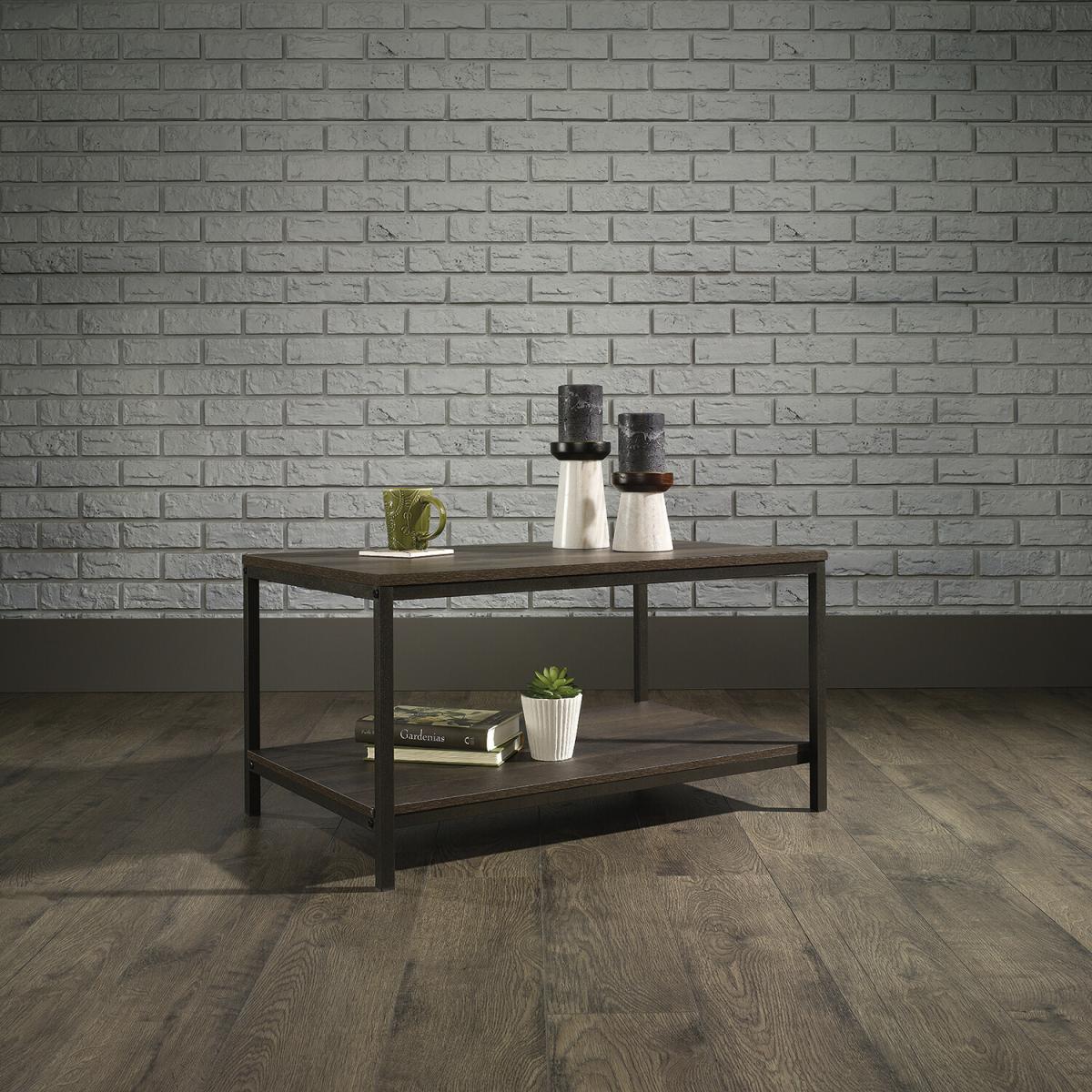 Industrial Style Coffee Table - Smoked Oak – image 1