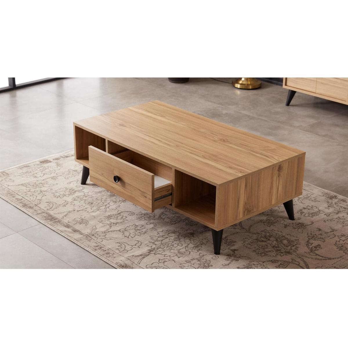 Eti Oak Two Drawer Coffee Table - Oak – image 4