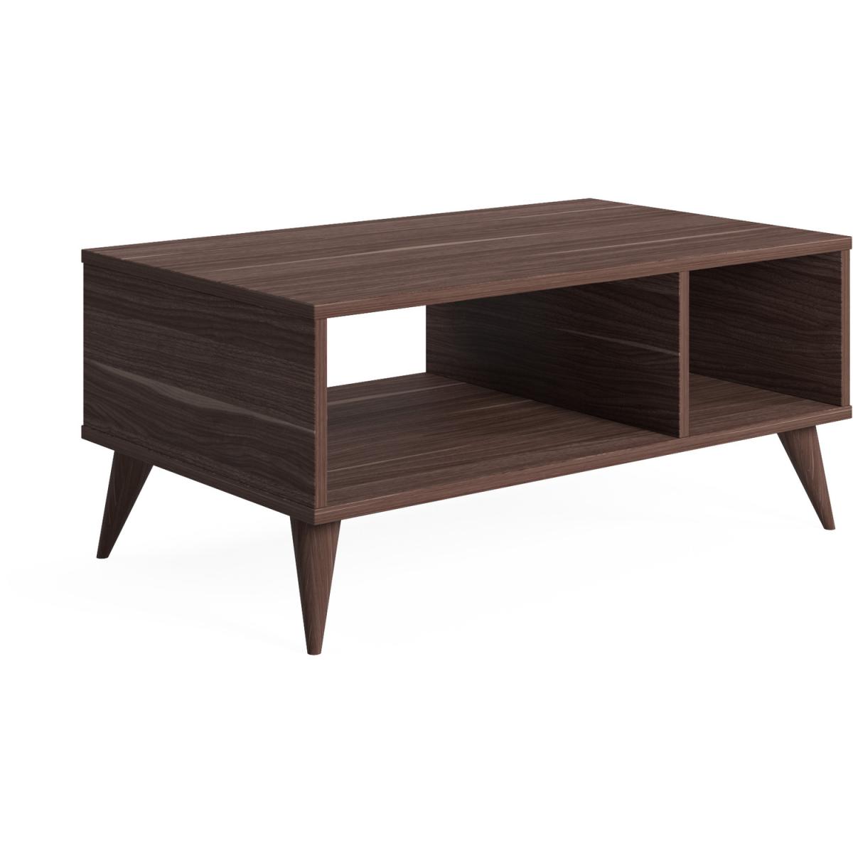 Vega Coffee Table 89cm W with Storage by Ruumstore - Victoria Walnut – image 2