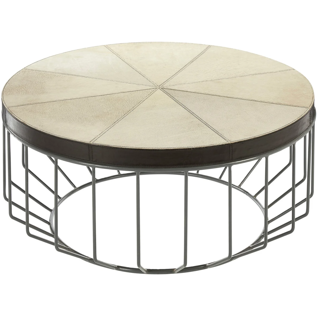 Kensington Townhouse Leather Coffee Table - Silver – image 3