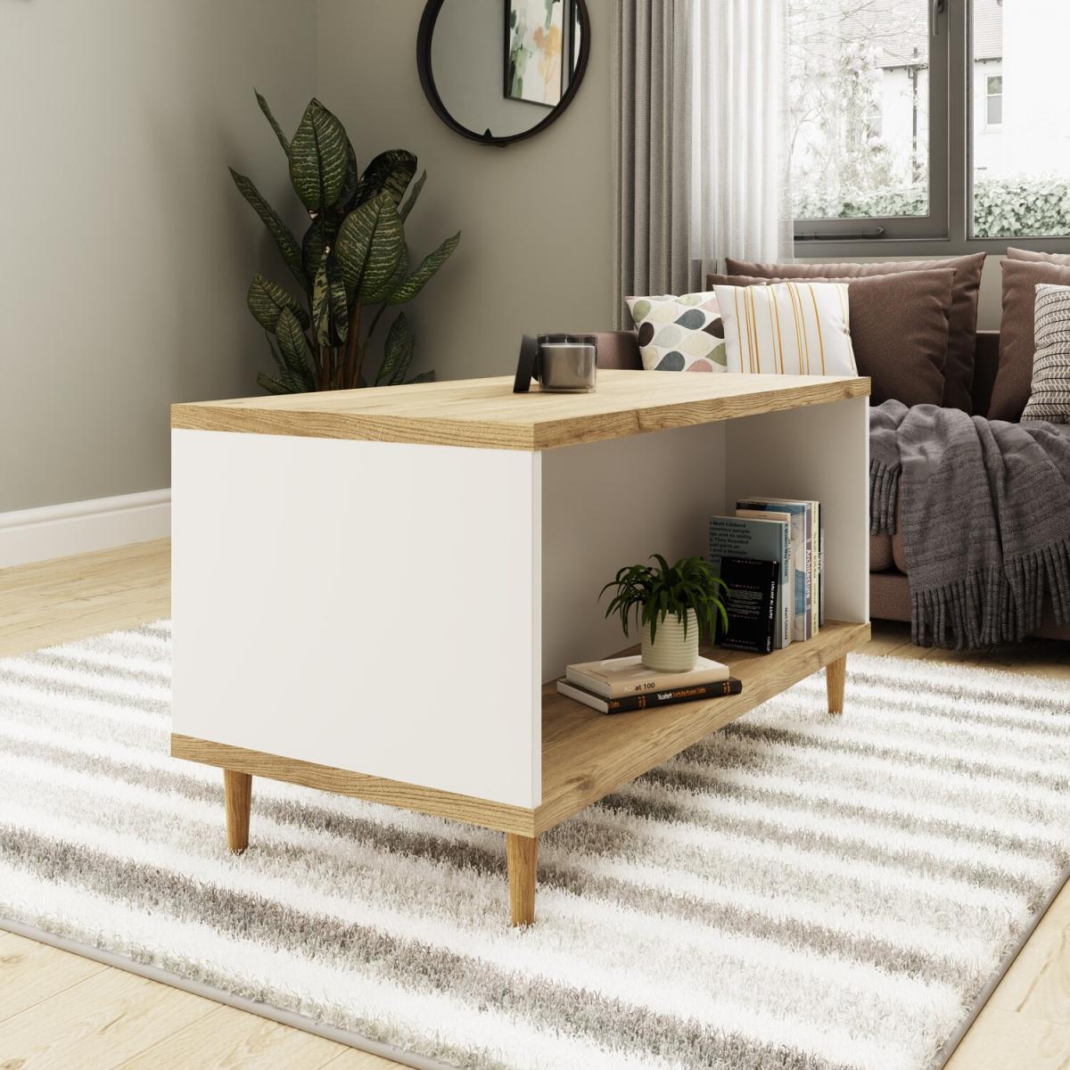 Presto Coffee Table - Quick Assembly - Vienna Oak - Vienna Oak – image 7