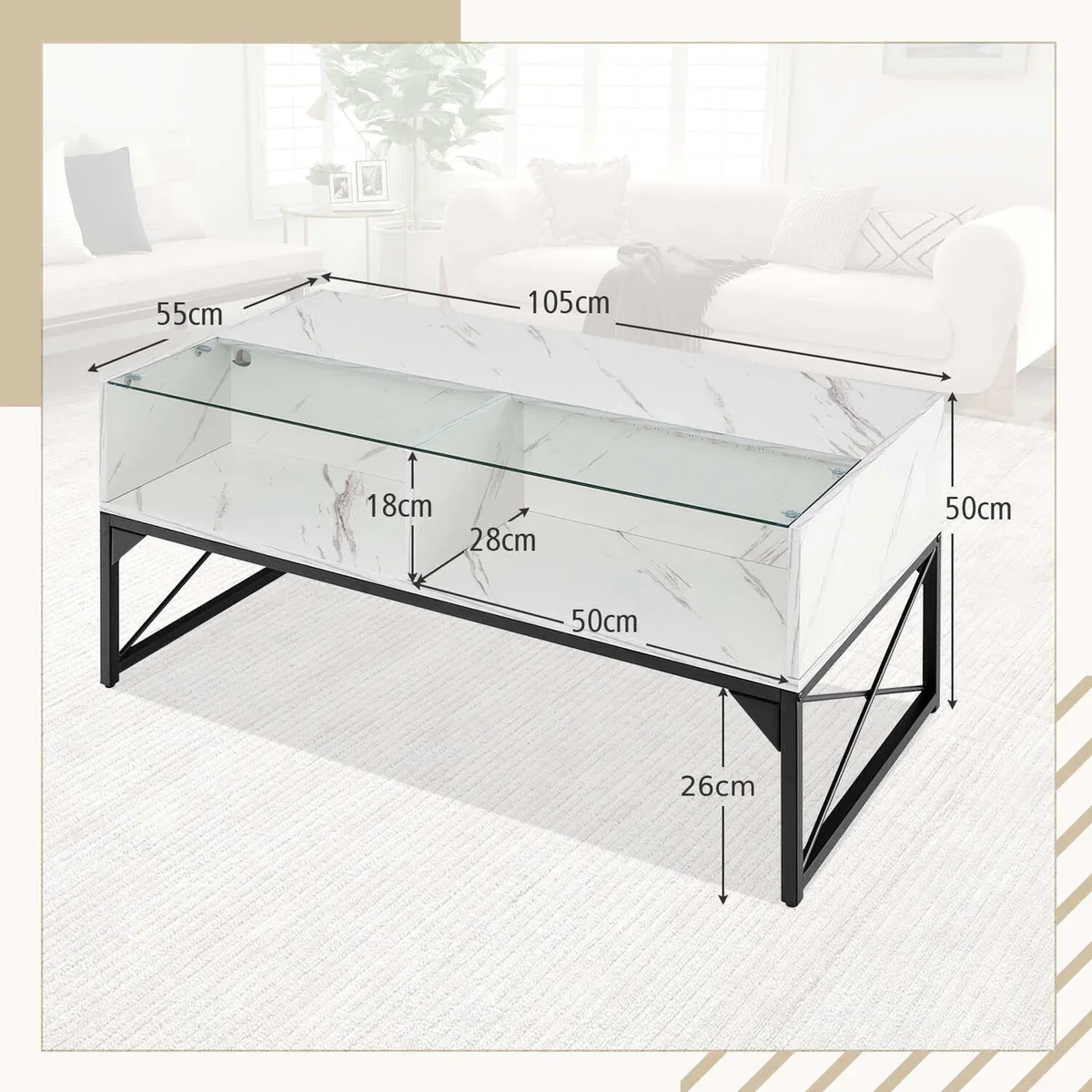 Costway White - White – image 5