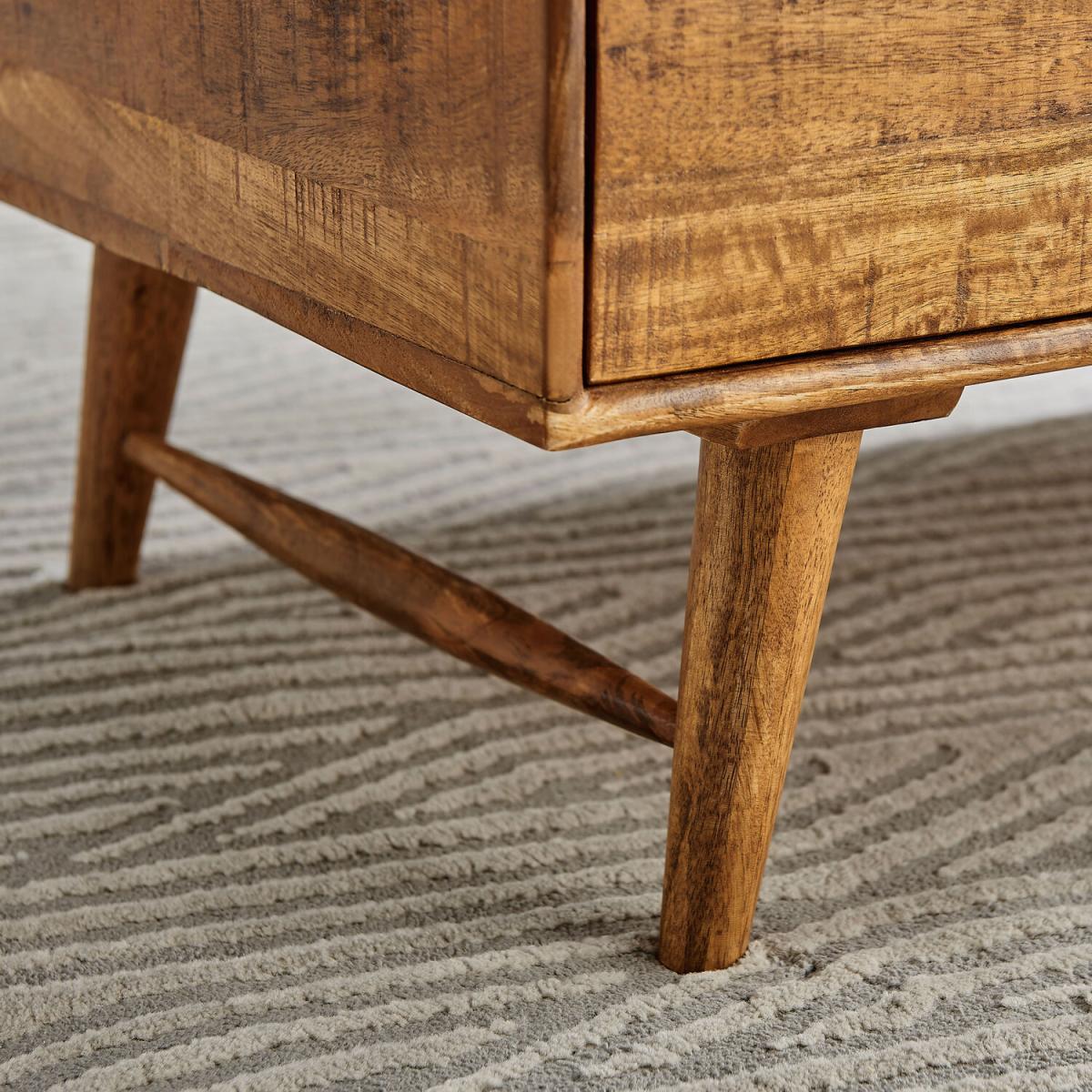 Teo Solid Honey Wood Coffee Table - Honey – image 5