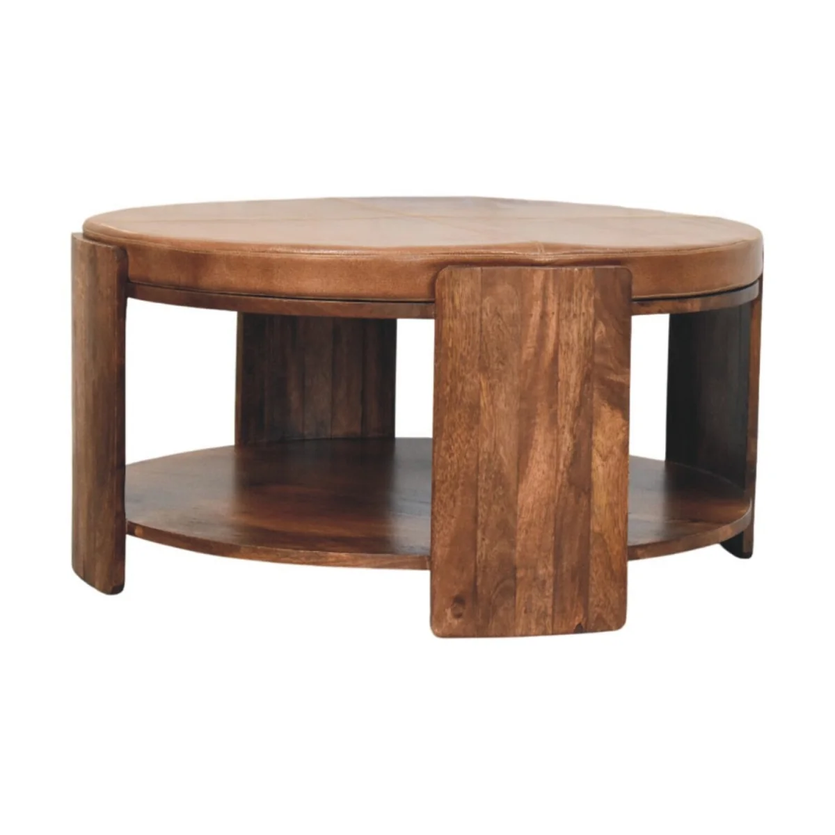 Savoy Leather Coffee Table - Brown – image 4
